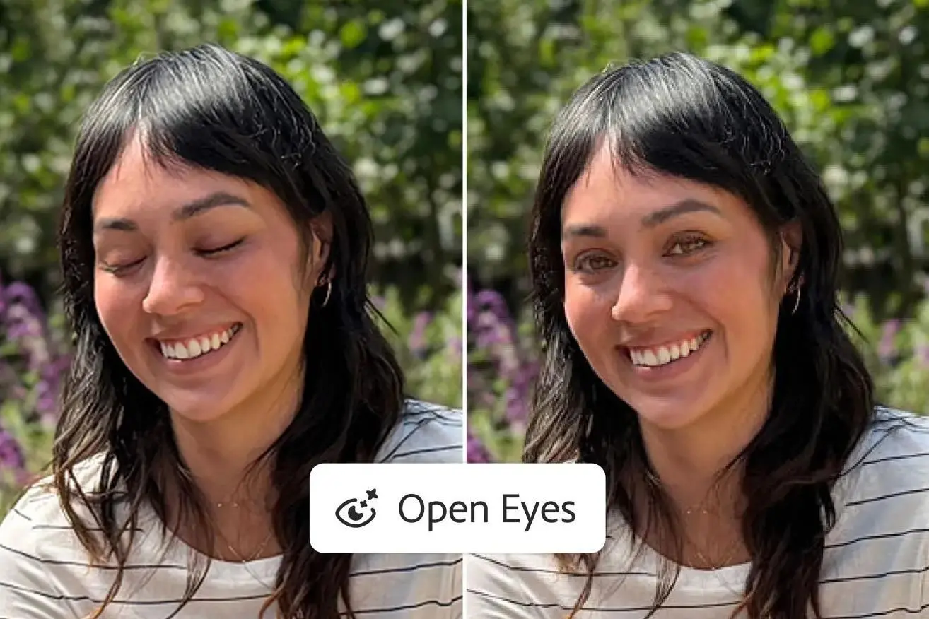 Lightroom Mobile: AI-ul deschide ochii închiși din pozele tale cu un singur tap