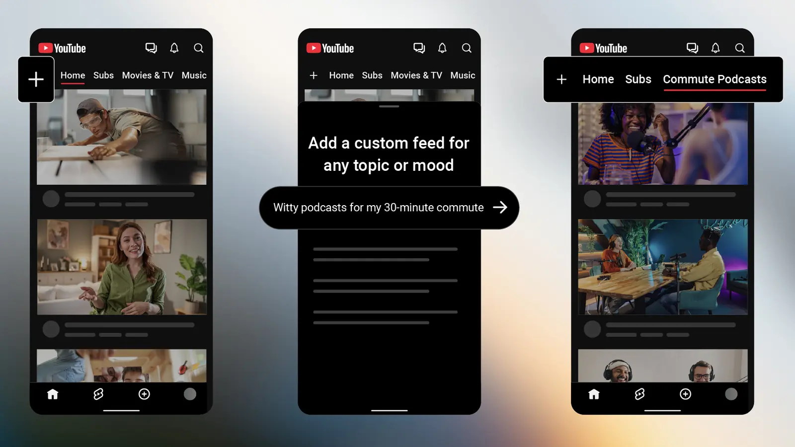 YouTube îți dă puterea să-ți construiești propriul feed video